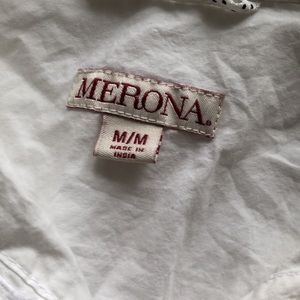 White button up long sleeve shirt